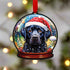 Labrador Black Snow Globe Decoration